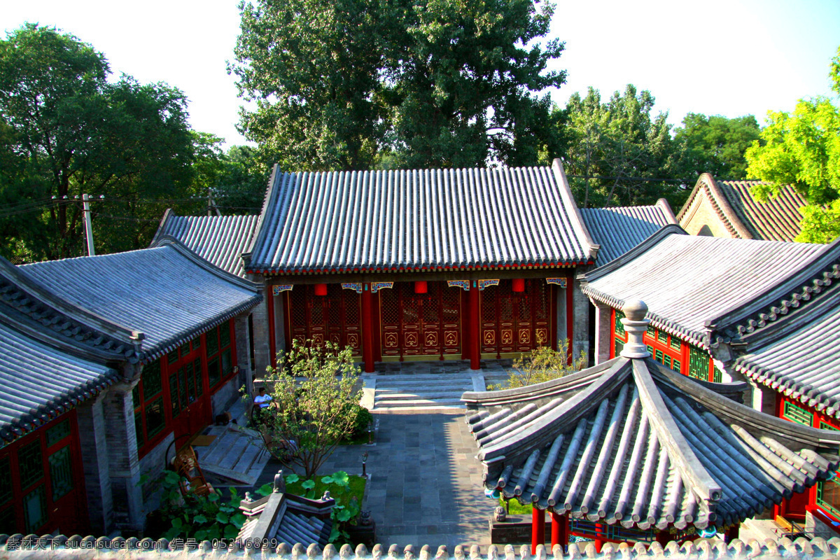 四合院 民居 北京 老北京 院子 亭子 屋檐 古建筑 建筑摄影 建筑园林