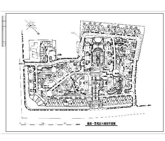 小区 cad 图 cad图 平面图 施工图 某小区 使用面积 绿化面积 cad素材 景观图纸