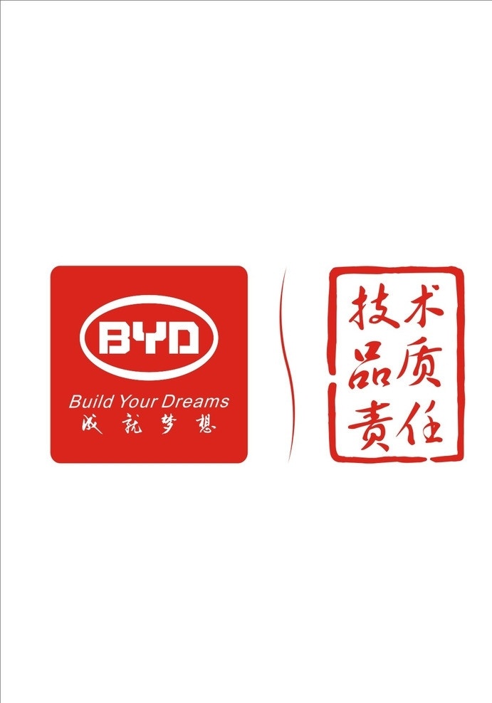 byd标志 byd 成就梦想 技术 品质 责任 企业 logo 标志 标识标志图标 矢量