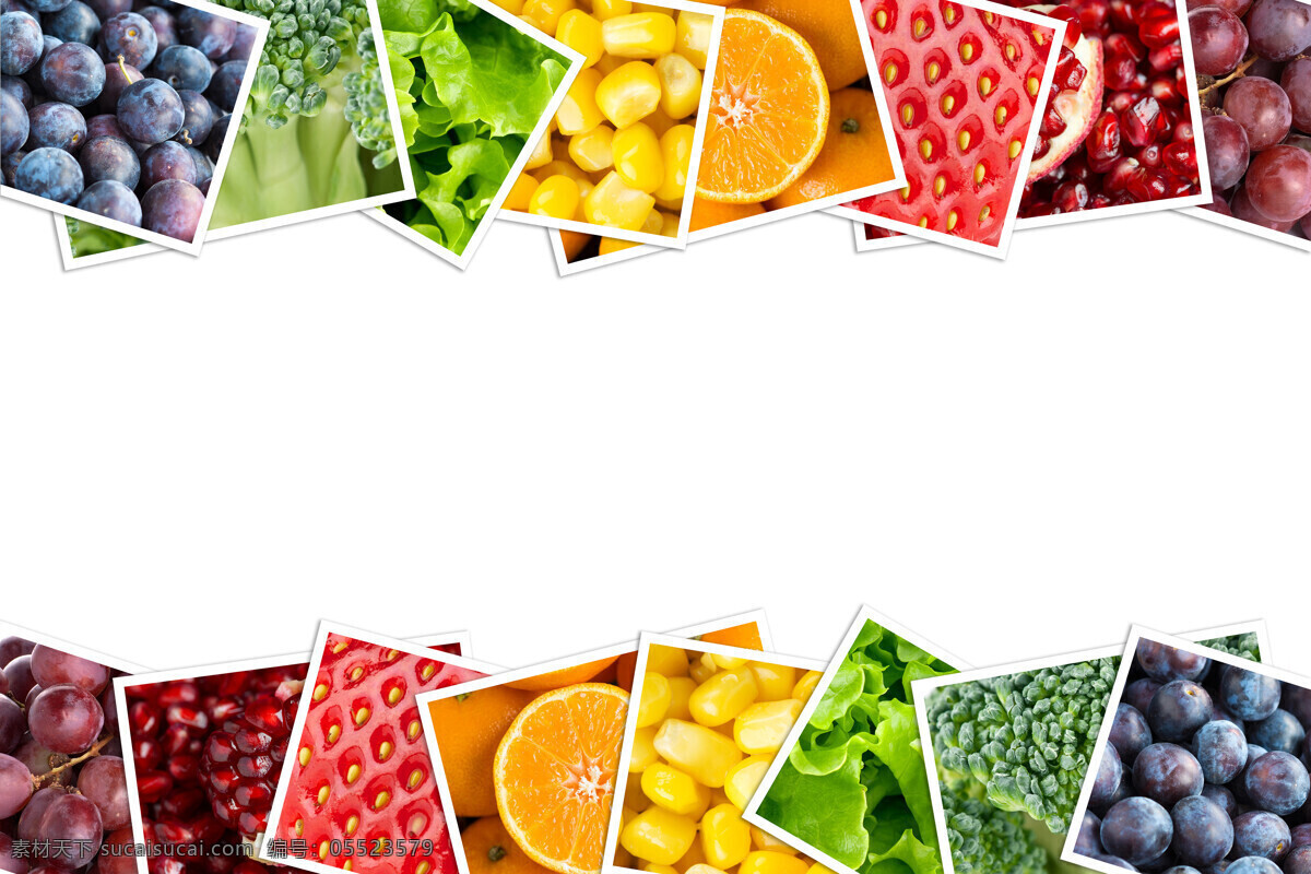水果 蔬菜 相片 背景 新鲜水果 草莓 橙子 玉米 生菜 葡萄 石榴 西兰花 新鲜蔬菜 水果图片 餐饮美食