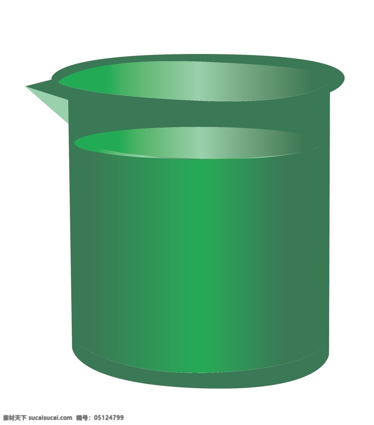 绿色 化学 专用 烧杯 立体