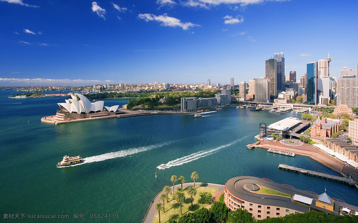 澳洲 悉尼 市区 悉尼歌剧院 风光 城市 繁华 游艇 建筑 国外旅游 旅游摄影 摄影图库