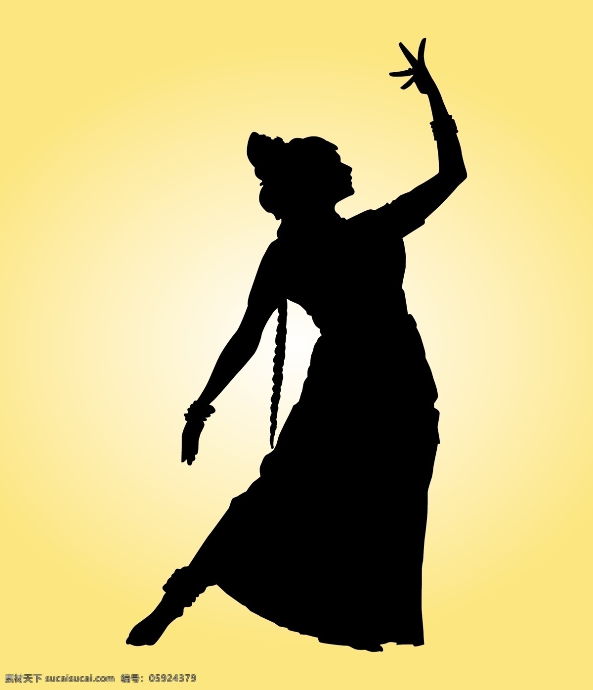 印度 舞者 剪影 人 舞蹈的剪影 服装 古典 民族 舞蹈 女性 文化 亚洲传统 舞者的姿态 纱丽 黄色