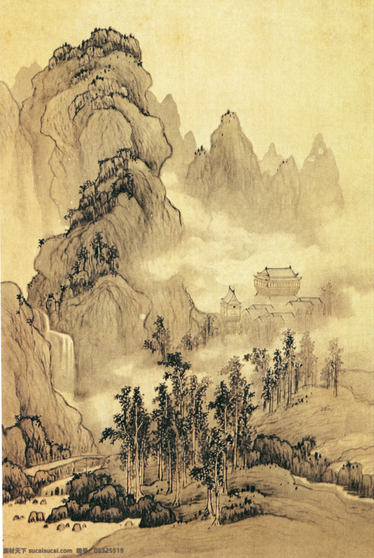 山水图之一 刘度免费下载 古代 古代人物 古典 古画 国画 绘画 名画 山水画 书法 书画 水墨画 文化艺术 寒林骑驴图 国画古画