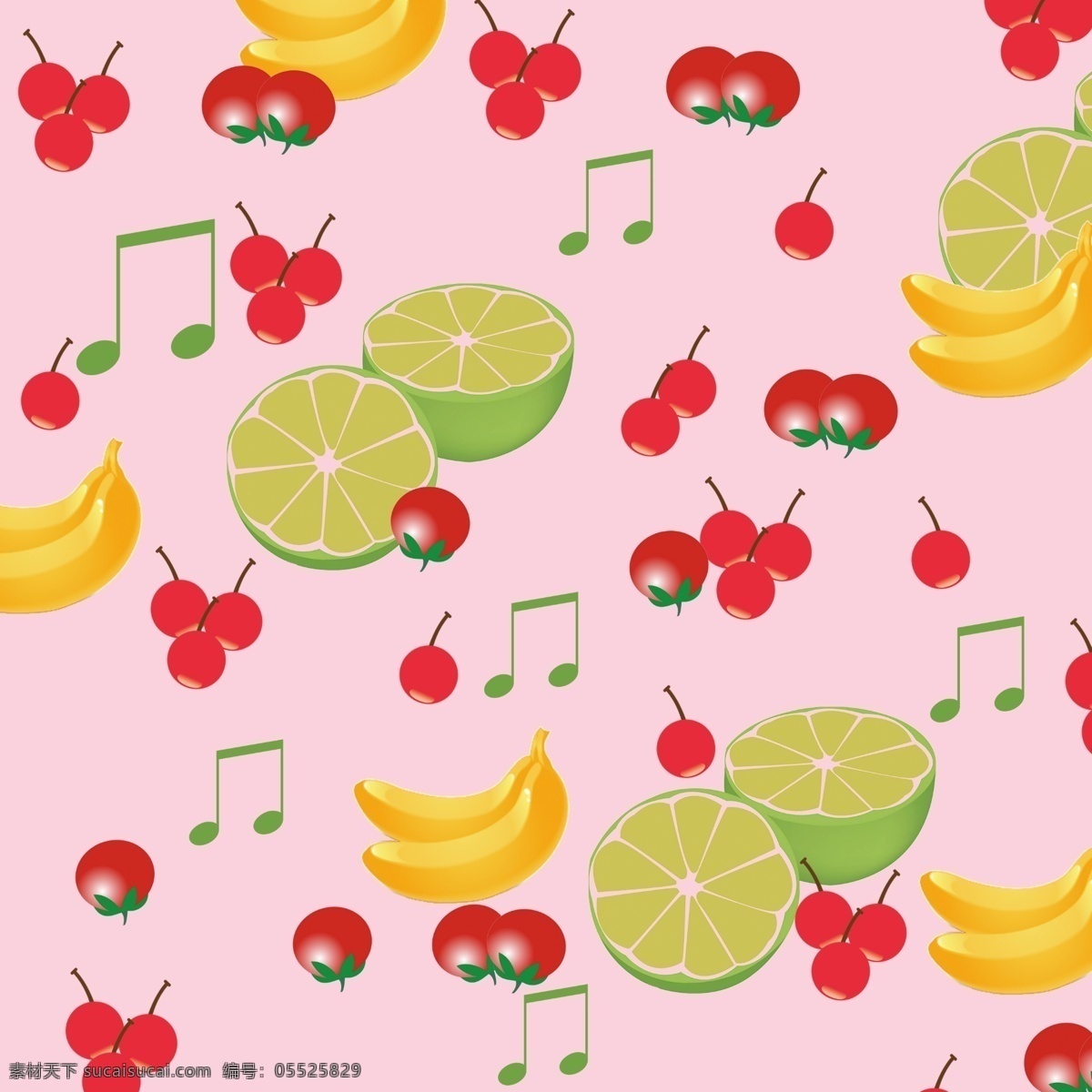 水果拼图 水果 各种水果 樱桃 香蕉 绿橙 西红柿