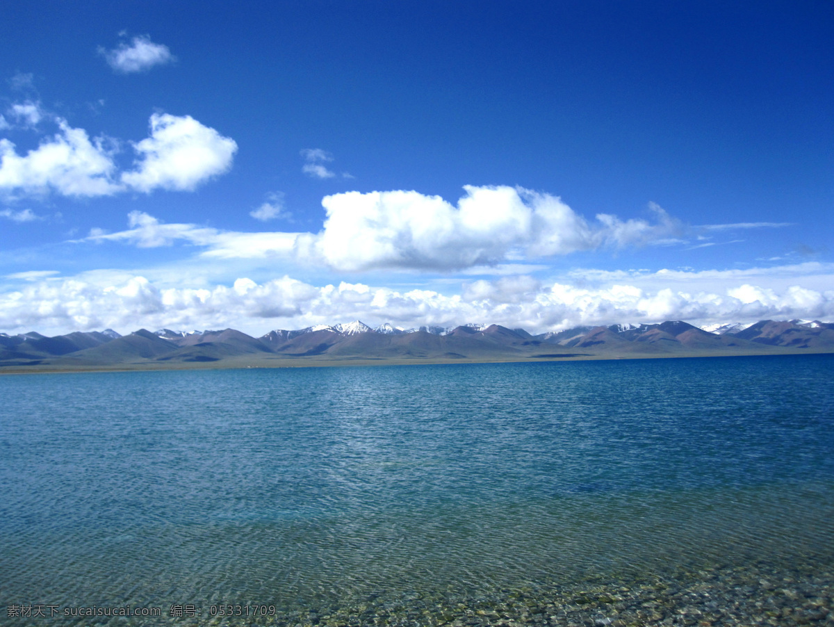 青藏高原风光 青藏高原 湖泊 湖水 远山 蓝天 白云 国内旅游 旅游摄影 蓝色