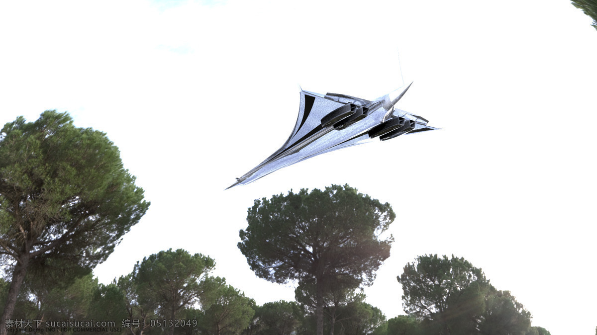 超音速 客机 飞机 超音速飞机 3d模型素材 建筑模型