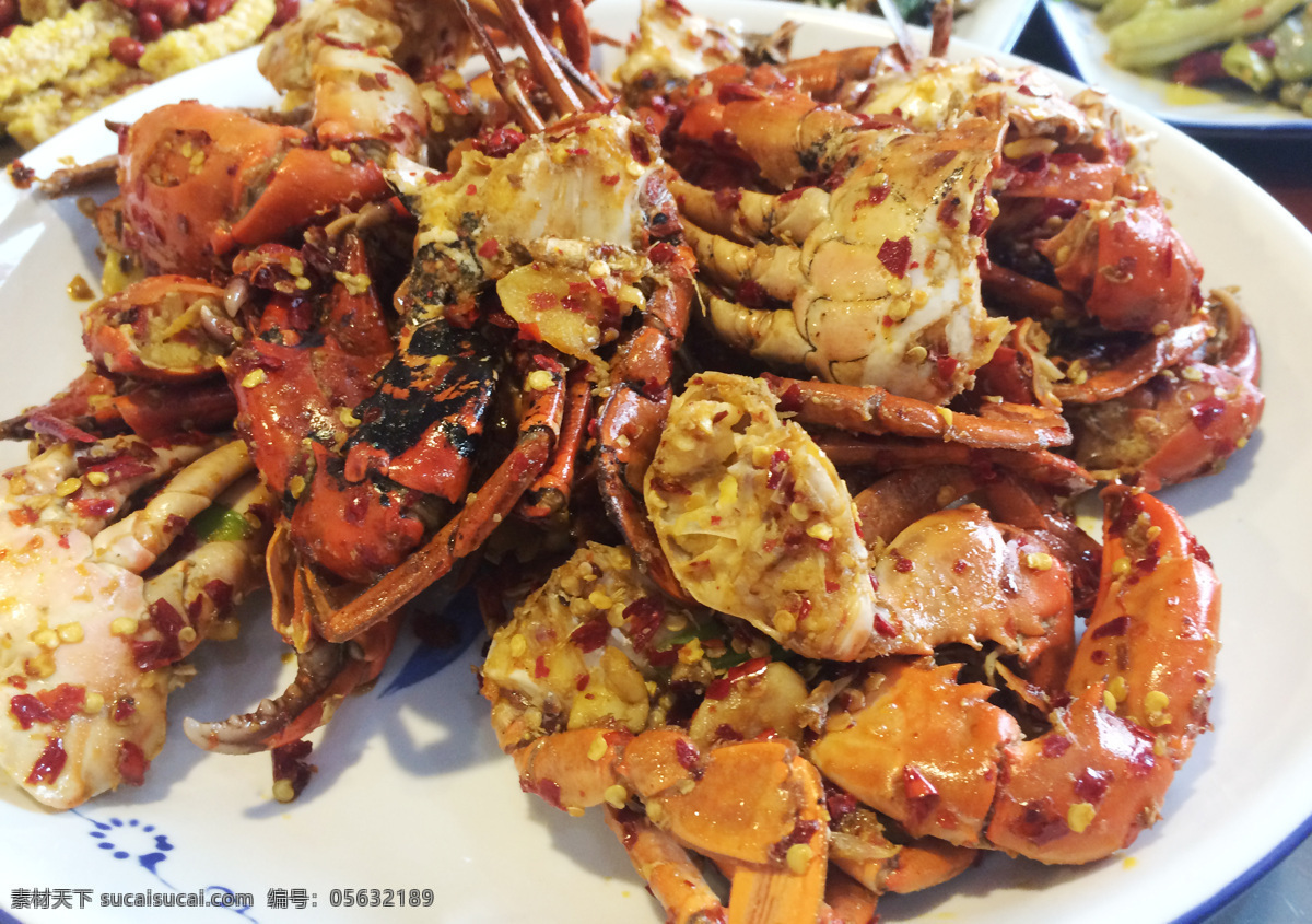 螃蟹 美食 海鲜 肉蟹 膏蟹 香辣蟹 招牌香辣蟹 餐饮美食 传统美食