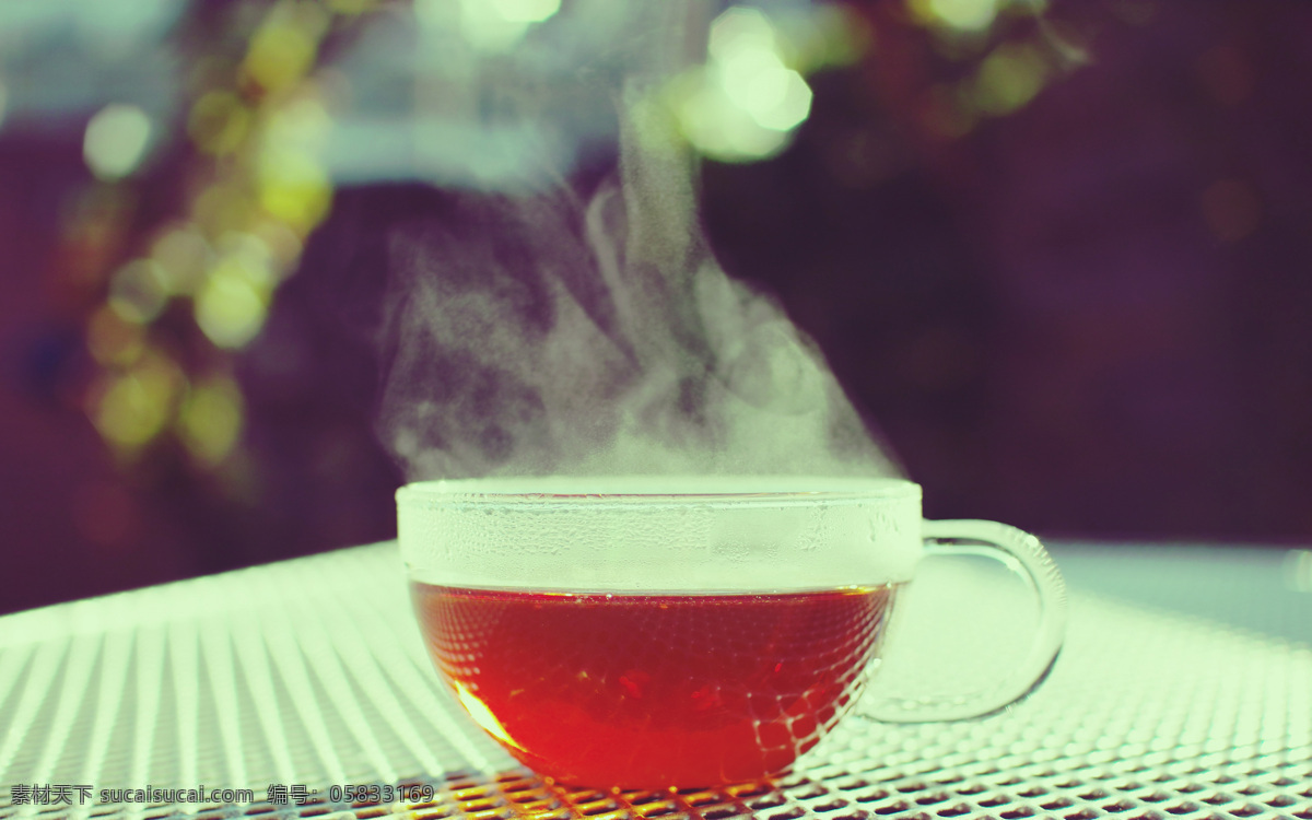 红茶 杯子 玻璃杯 餐饮美食 茶杯 茶水 热茶 热气 饮料酒水 矢量图 日常生活