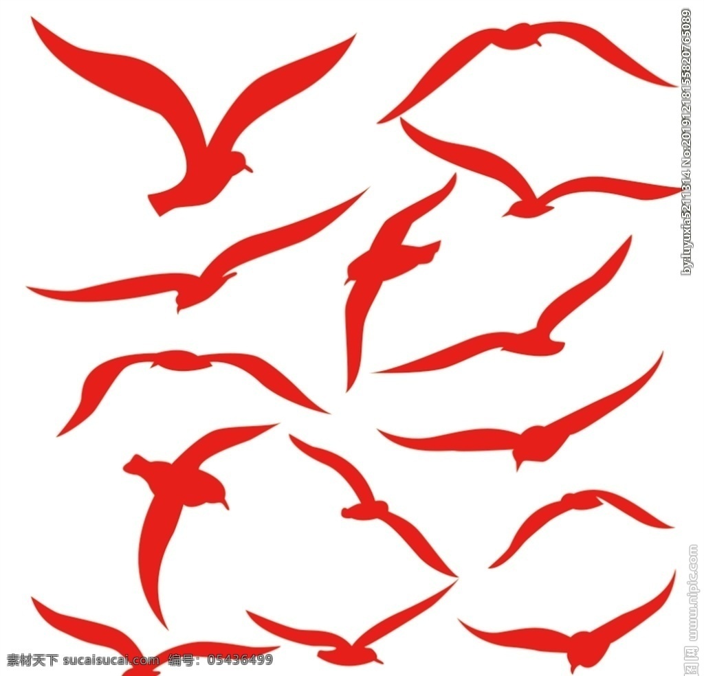 海鸥 野生动物系列 矢量图 动物世界 大自然 卡通 剪影 户外 野外 标本 图标 标识 标志 动物园 公园 丛林 大海 海边 海鸟