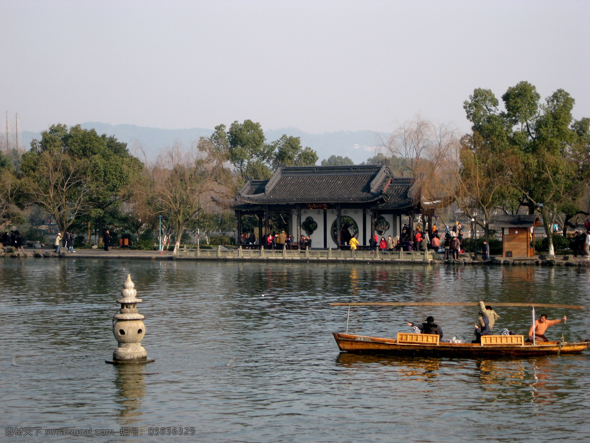 三潭映月 江南 水乡 小桥 流水 瓦房 建筑 西湖十景 杭州 走进江南 自然风景 自然景观