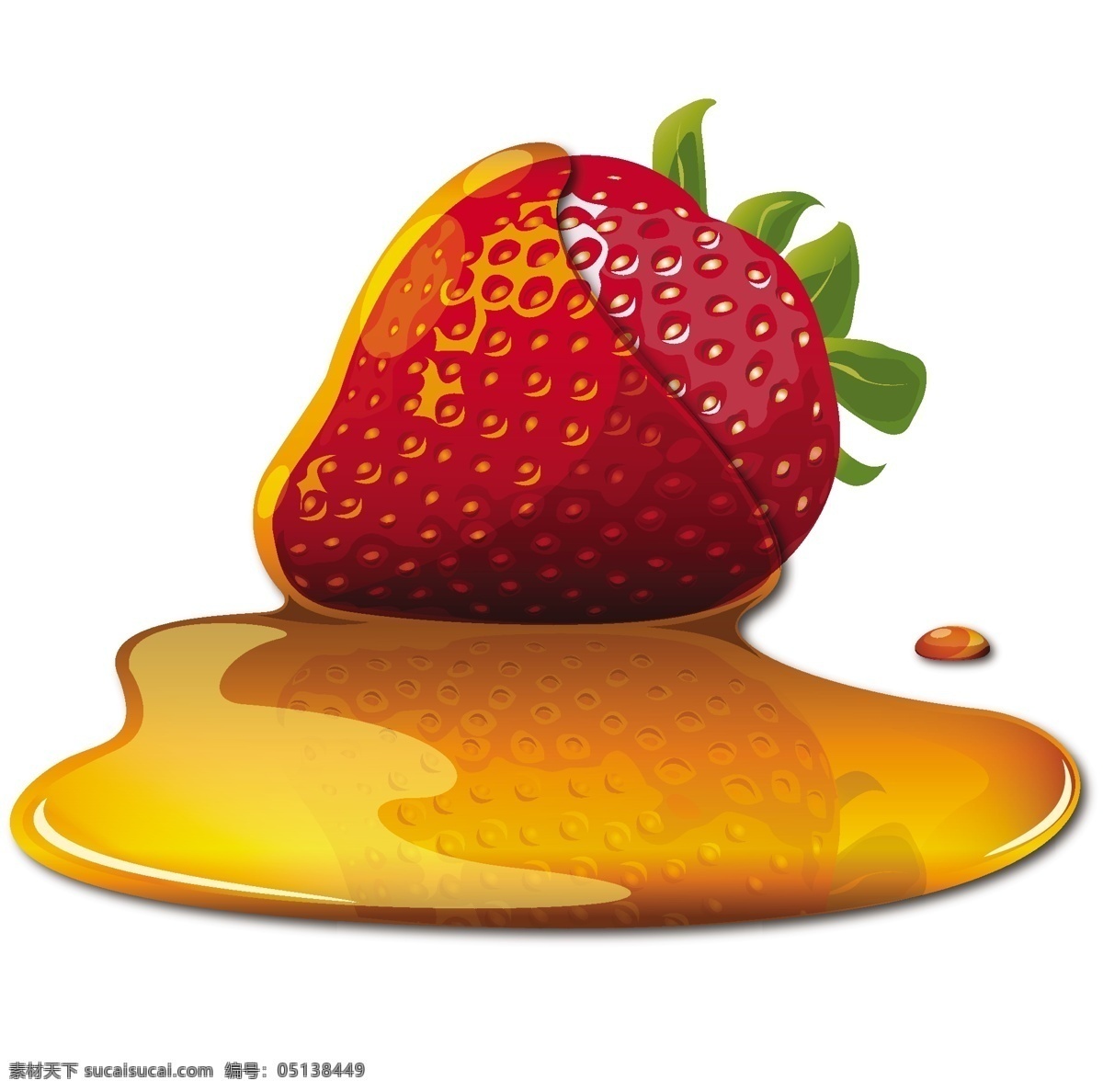 草莓 果酱 矢量 红色 矢量素材 水果 饮食 甜草莓 矢量图 日常生活