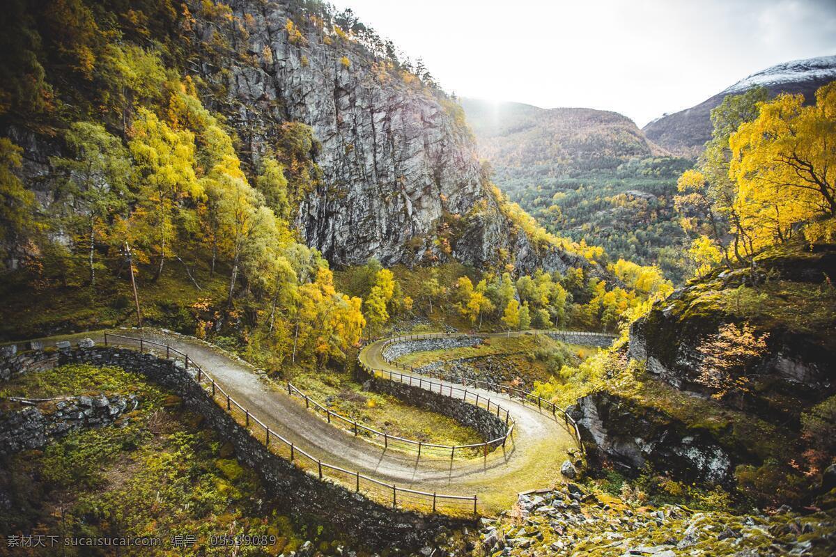 山间 蜿蜒 山路 风景 大山 十八弯 自然景观 自然风景