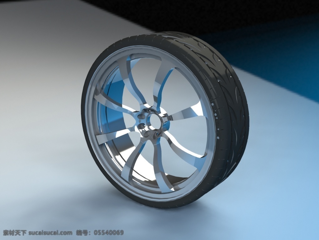 轮辋 轮胎 轮辋和轮胎 3d模型素材 其他3d模型