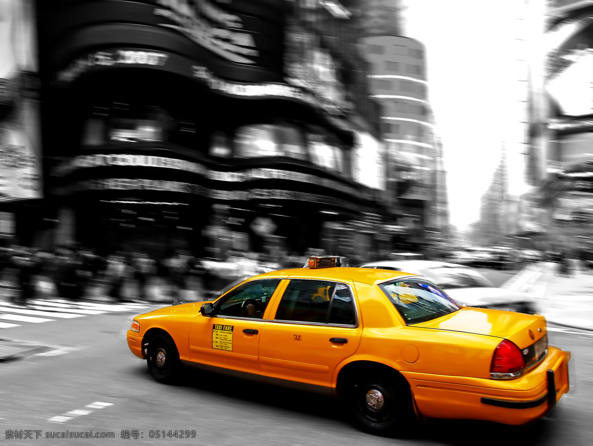 急速 行驶 出租车 城市 城市建筑 城市标识 现代城市 黄色出租车 急速行驶 城市风光 汽车图片 现代科技