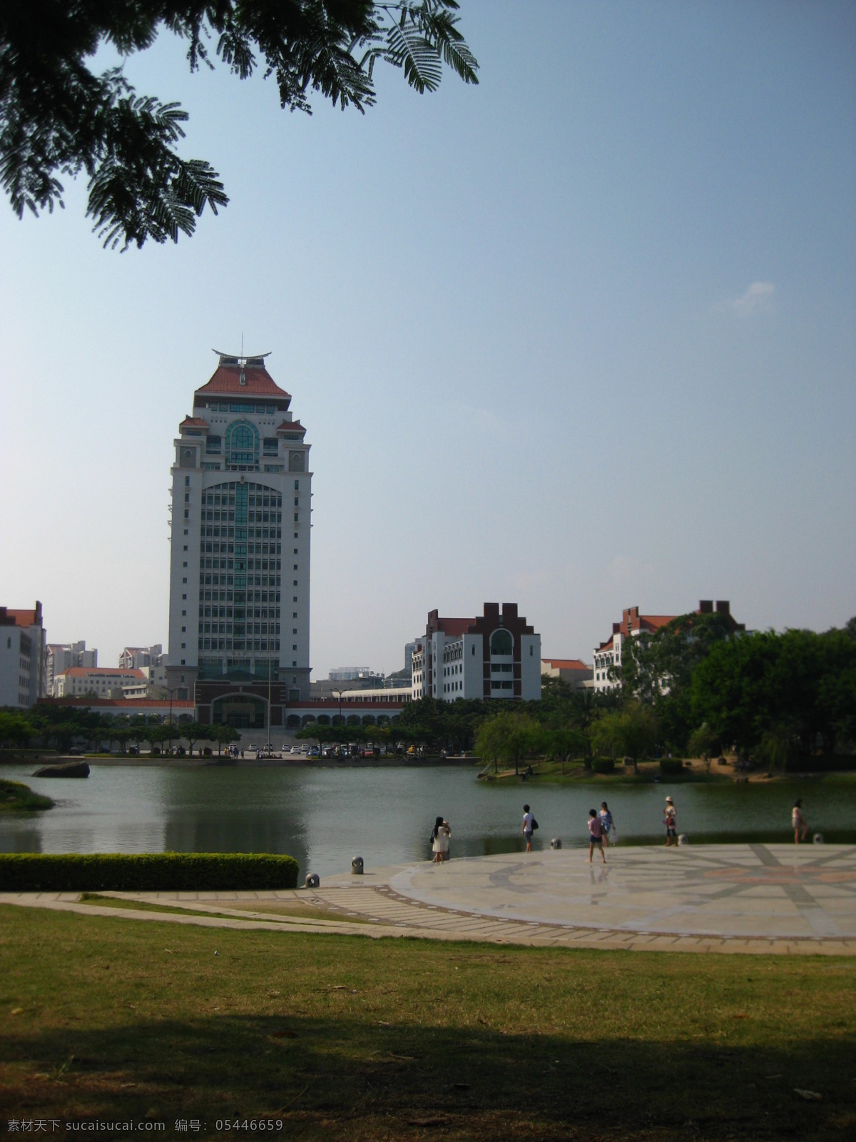 厦门 厦门大学 福建 湖水 建筑 地标 旅游摄影 自然风景 白色