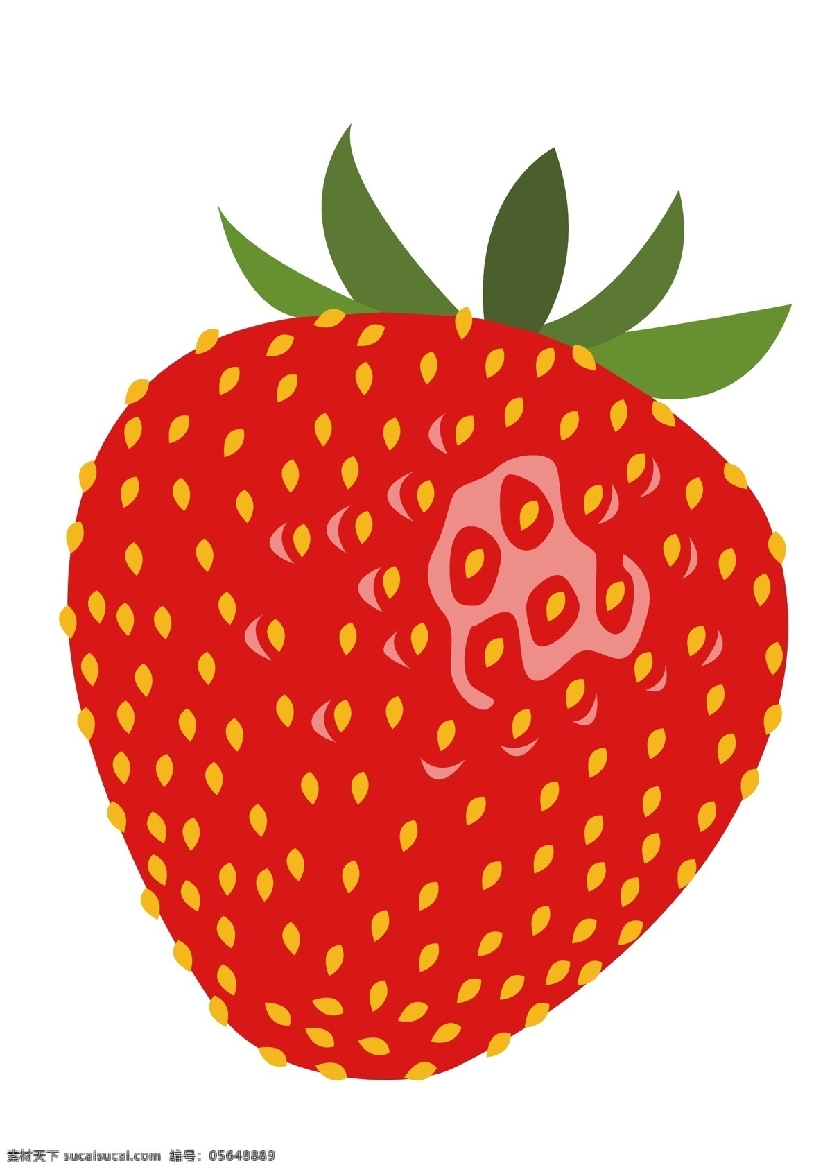 手绘 矢量 草莓 手绘草莓 矢量草莓 草莓漫画 水果 水果蔬菜素材 水果蔬菜