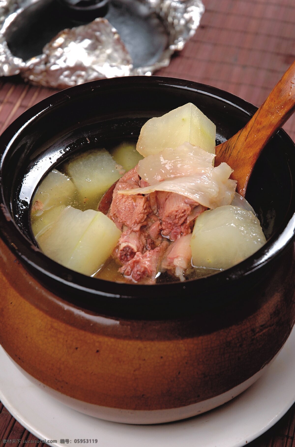 排骨汤 冬瓜排骨汤 冬瓜汤 瓦罐汤 龙骨 传统美食 餐饮美食