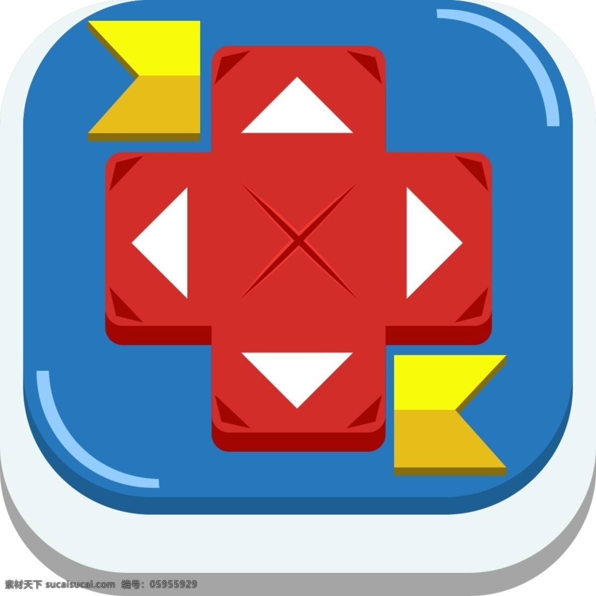 卡通 游戏 icon 游戏图标 上下左右 蓝色图标 红色图标 游戏键 游戏icon 卡通游戏图标 扁平图标 简约图标