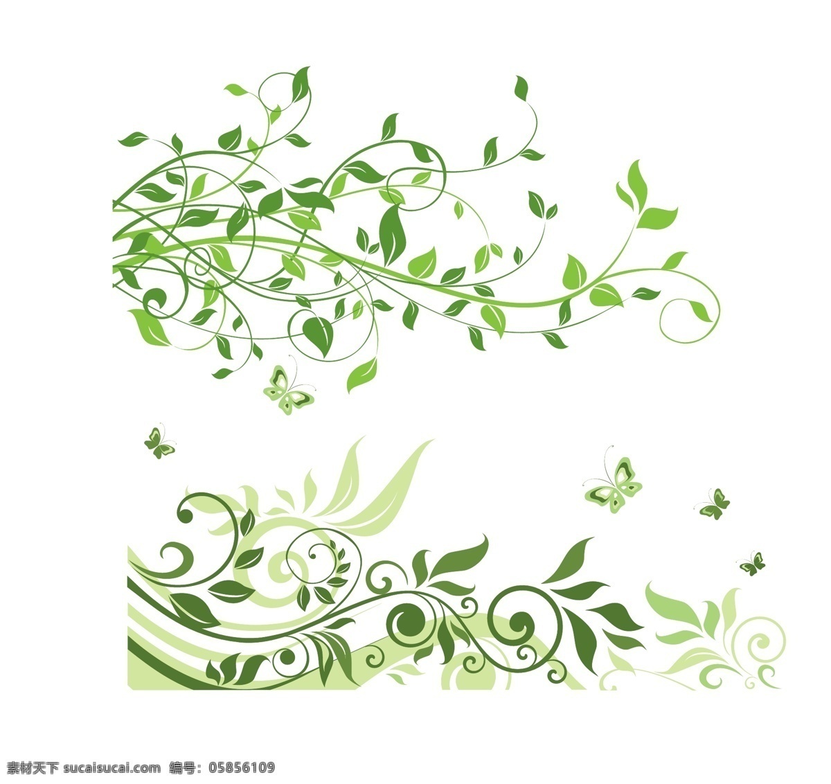 矢量精美绿叶 精致 花朵 花纹 绿叶 精美绿叶图案 春意盎然 精美藤蔓叶子 矢量 精美写真绿叶 圆形 小花 草 树叶