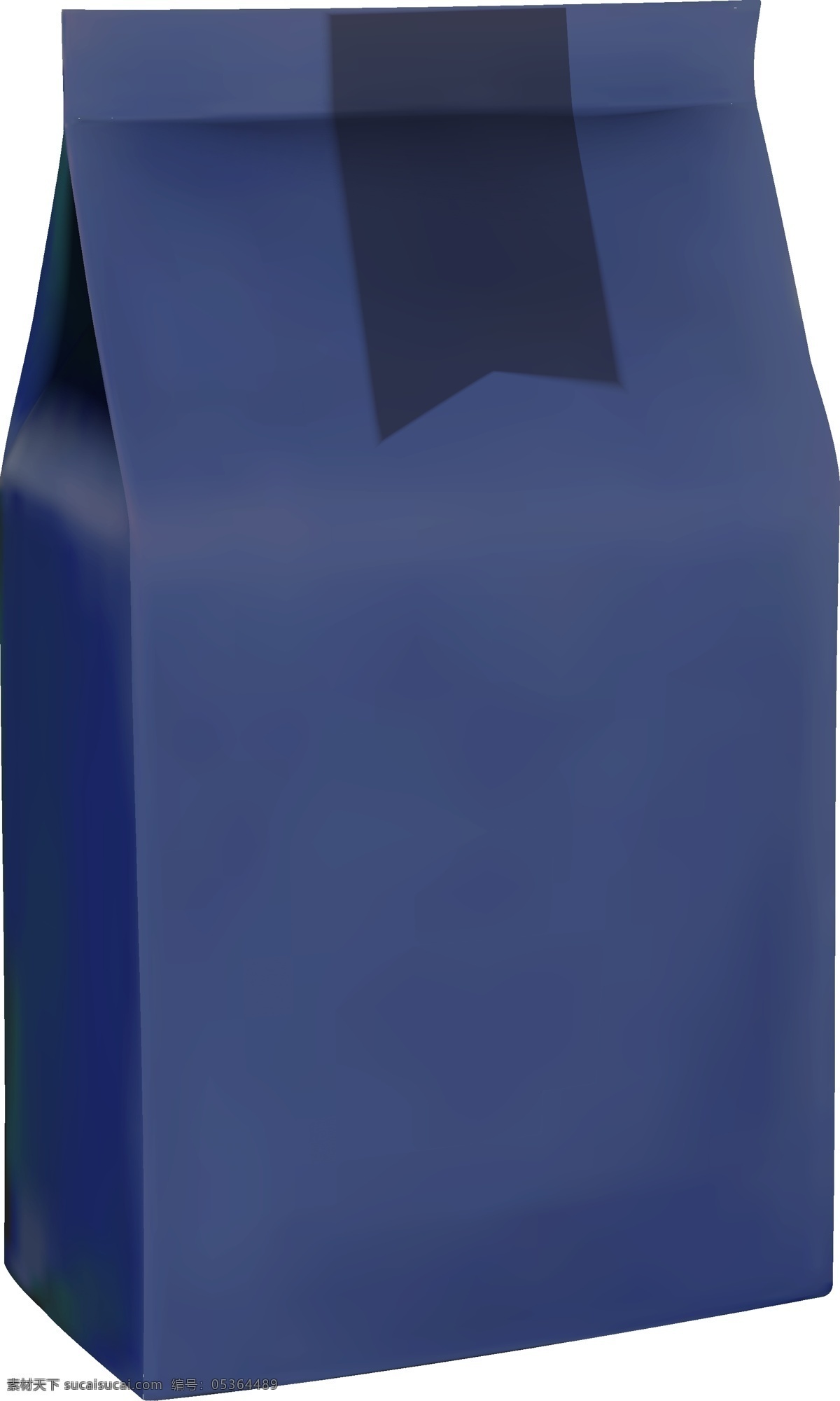 蓝色 纸袋 包装 样机 ai元素 免抠元素 广告样机素材 效果图 食品包装袋