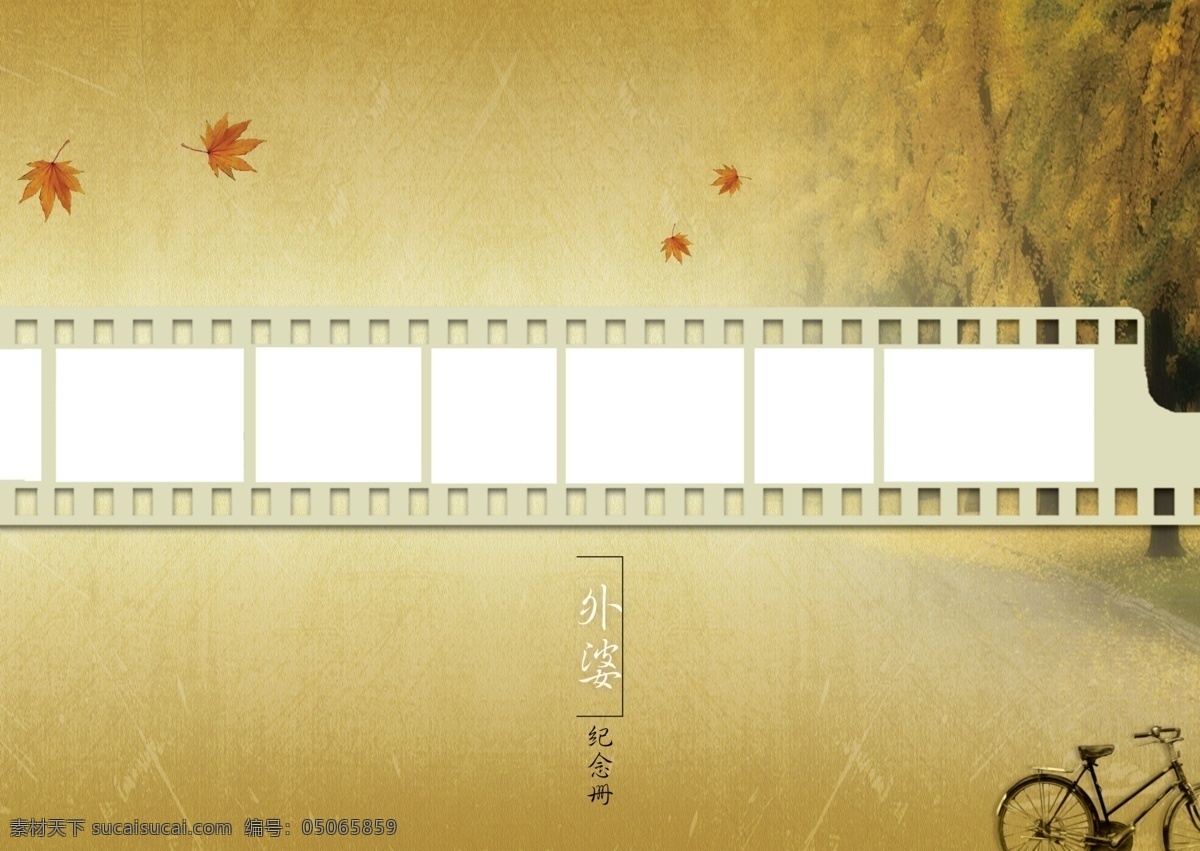 封面 画册 纪念册 背景 外婆 画册类 画册设计