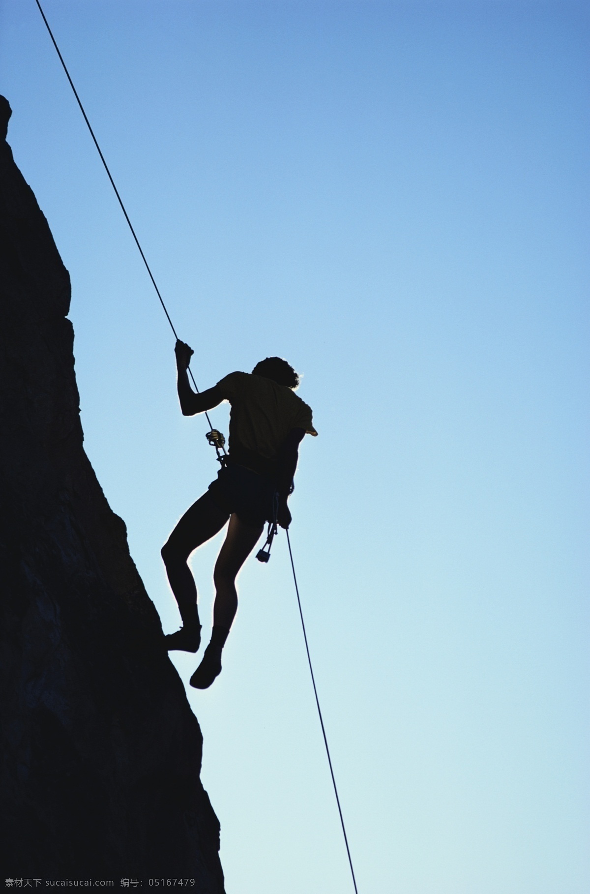 攀岩 吊绳 运动员 人物 山 岩石 文化艺术 体育运动 体育项目 摄影图库