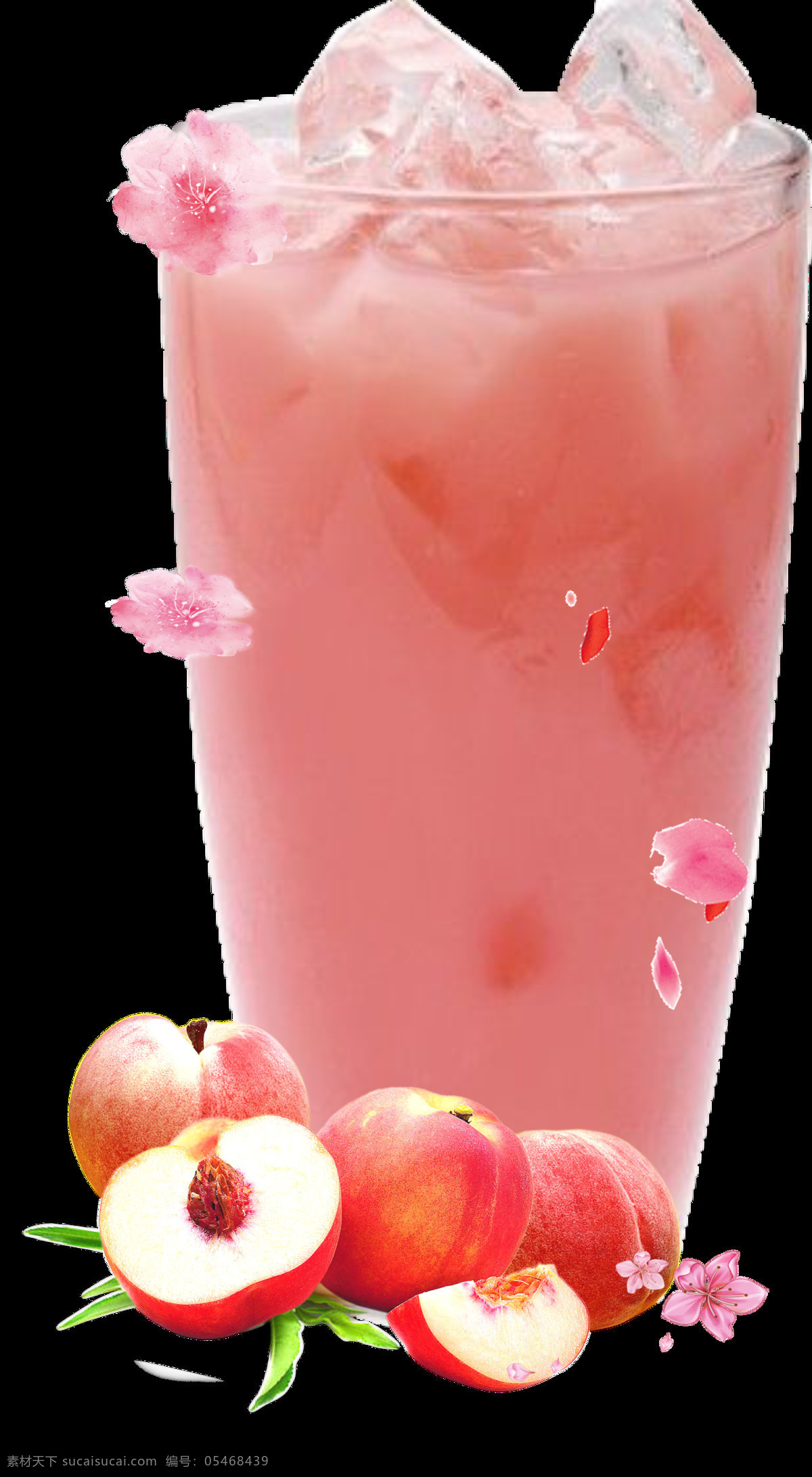 十里桃花 桃子 饮料 喝的 冰块 夏日 玫红 菜单菜谱