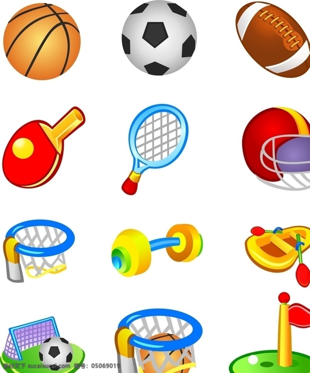 体育用品矢量 体育用品 矢量 篮球 足球 乒乓球 橄榄球 标志图标 其他图标