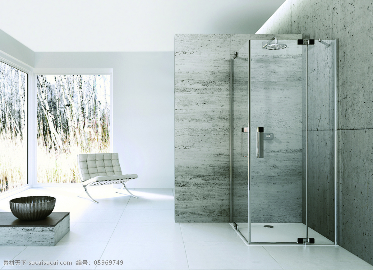 淋浴房 卫浴 玻璃 居家 装饰 画册设计