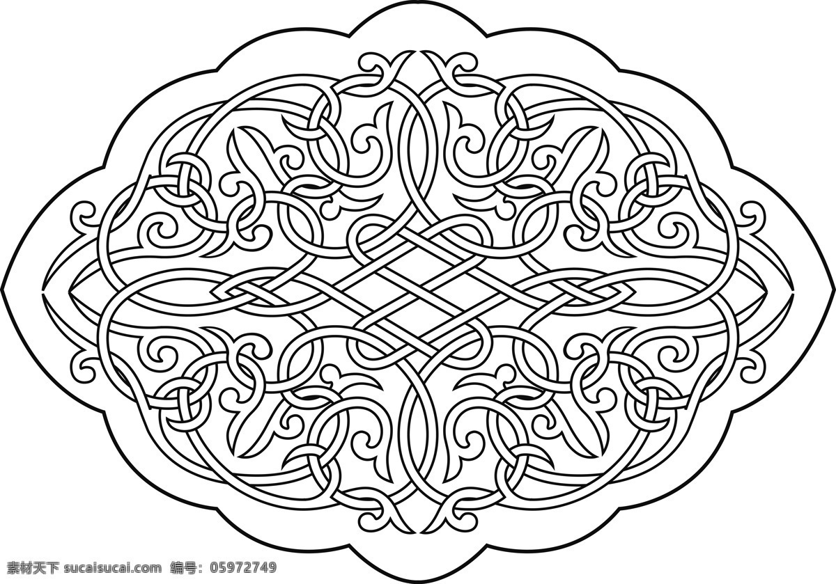 蒙古图案 蒙古元素 蒙古边框 蒙古花纹 蒙古服饰图案