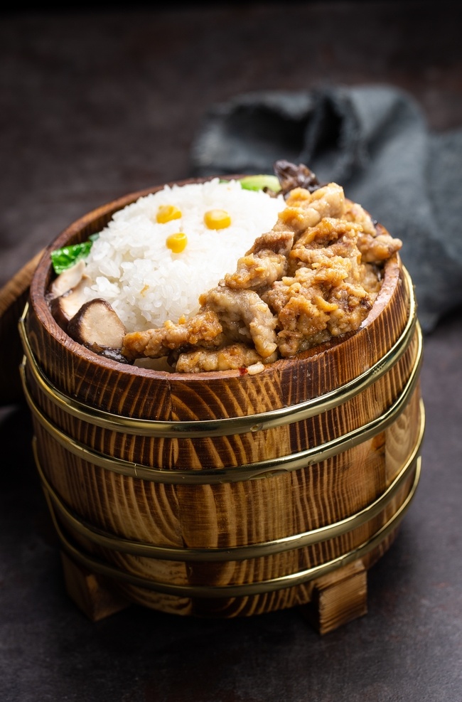 小 酥 肉 木桶 饭 小酥肉 米饭 木桶饭 主食 美食 餐饮美食 传统美食
