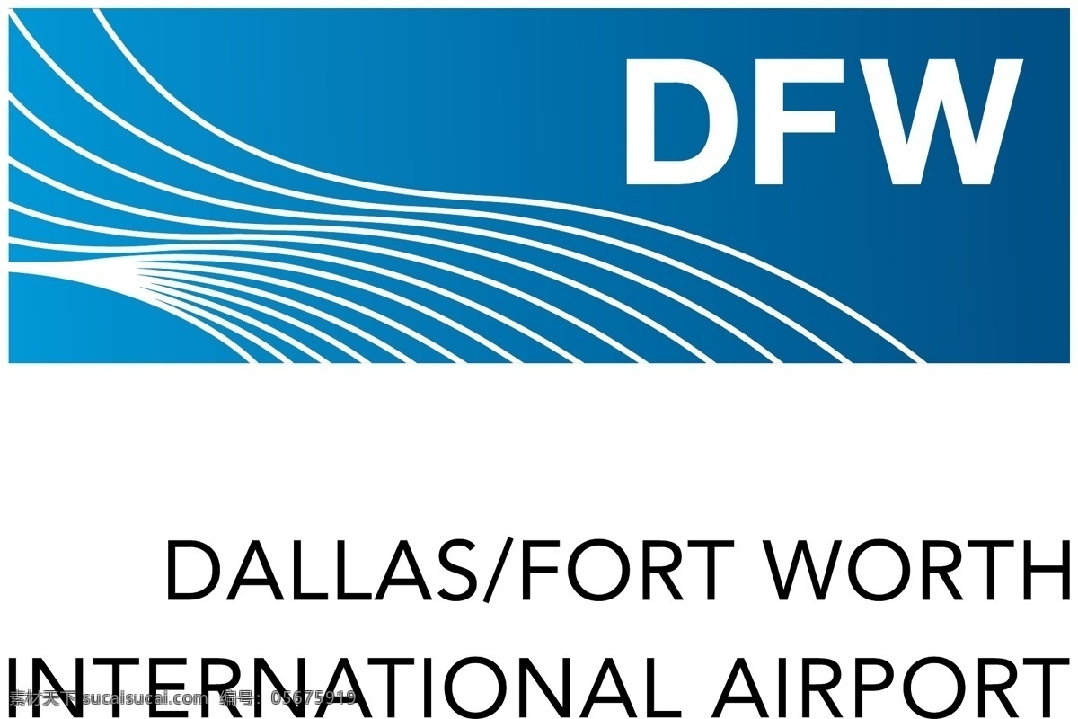 免费 dfw 机场 标志 标识 白色