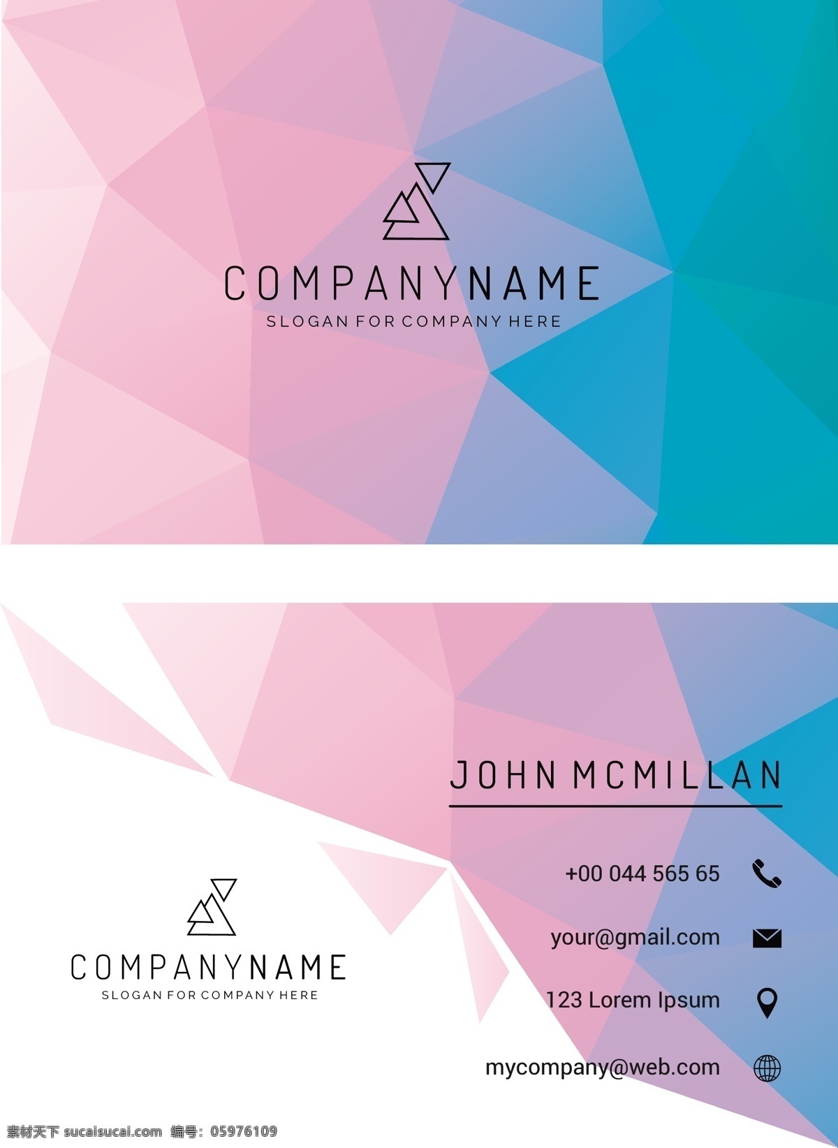 低聚合名片 商标 名片 商务 抽象 卡片 模板 几何 办公室 展示 文具 公司 抽象标志 企业标识 品牌 现代 印刷 身份