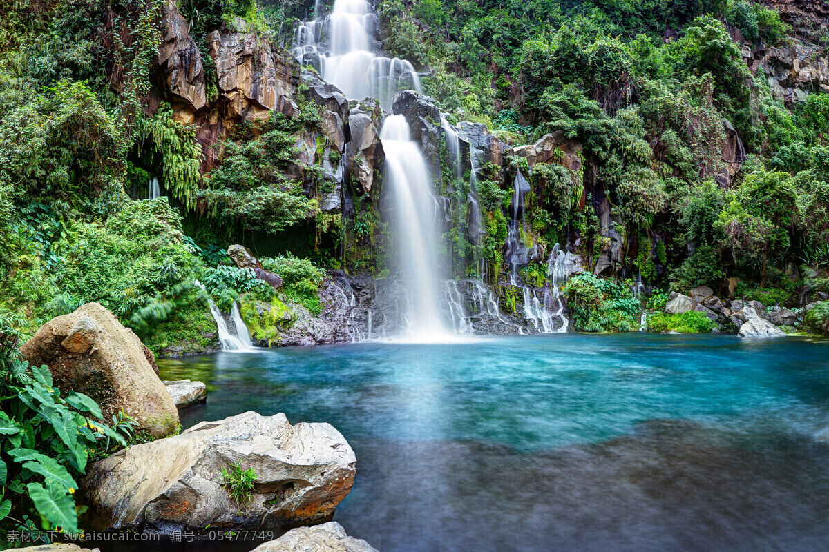 瀑布 水潭 风景 美丽瀑布风景 瀑布流水 景色 风景摄影 自然美景 美丽风景 瀑布图片 风景图片