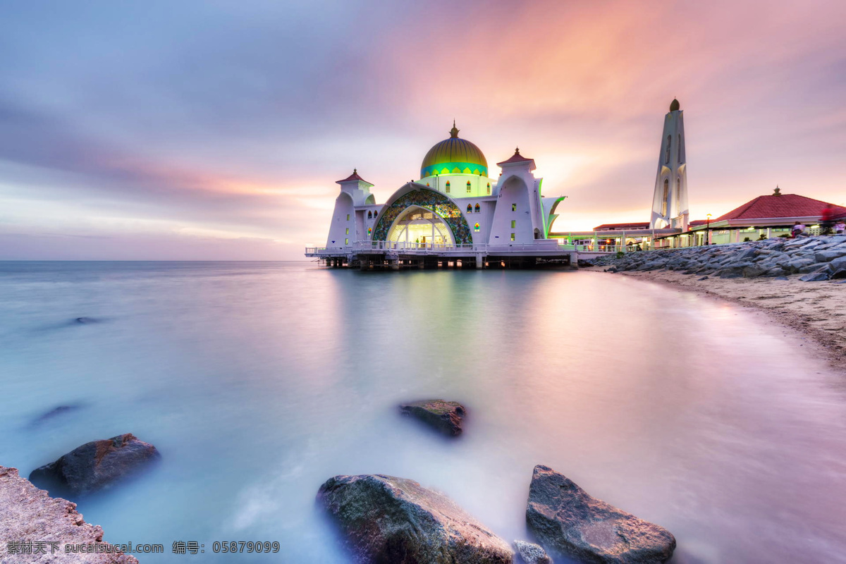 马来西亚风光 清真寺 水上清真寺 马来西亚 新马泰 旅游摄影 国外旅游