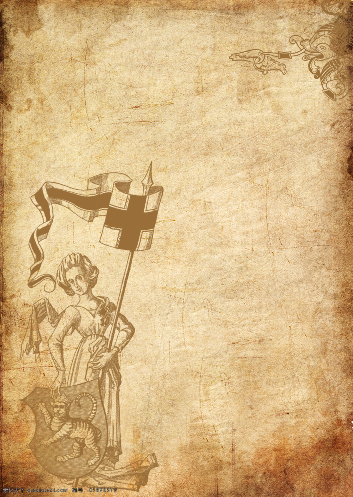 中世纪 复古 信纸 怀旧 信纸背景 高清图片 欧式 信纸底纹 背景 红色