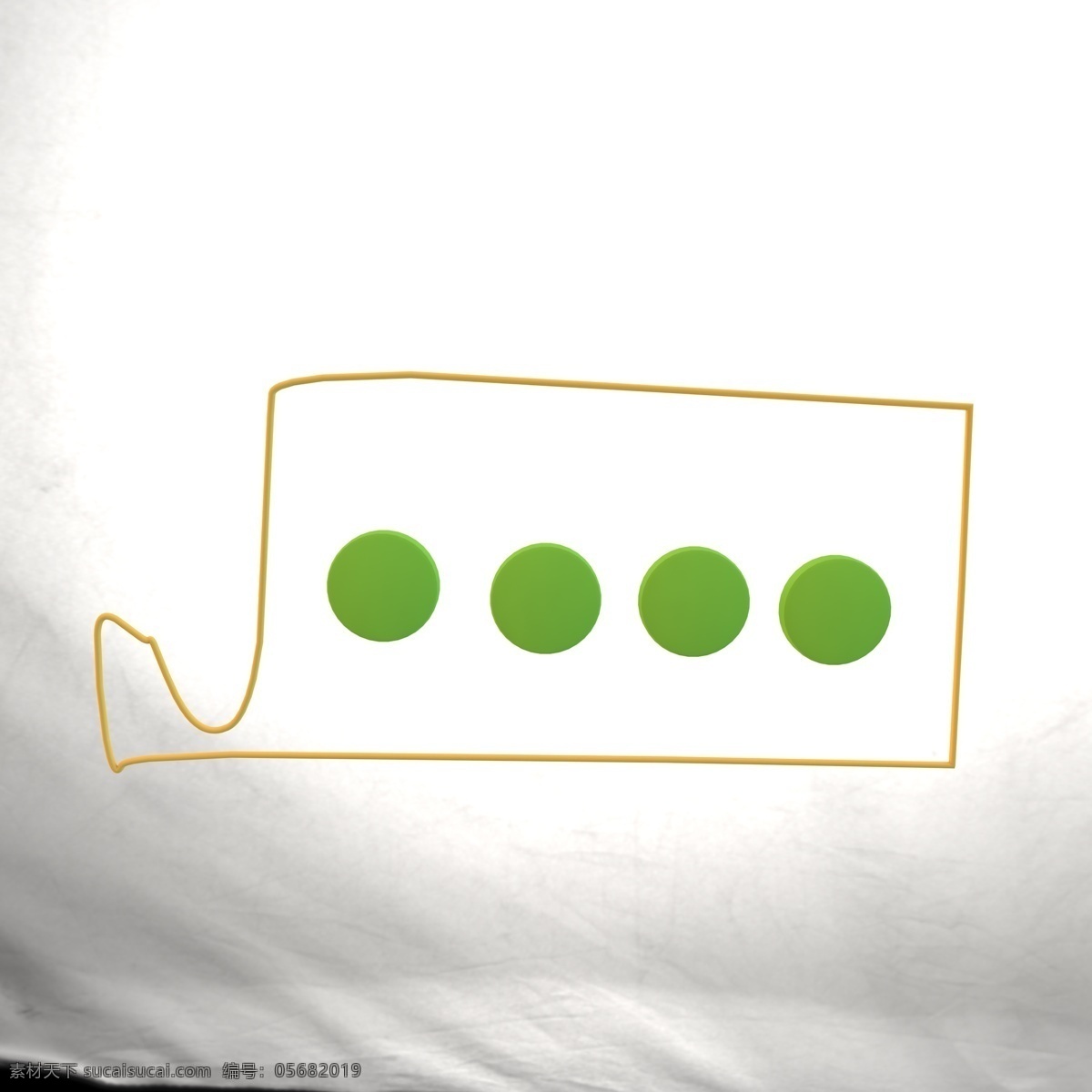 绿色 圆形 便签 装饰 简约 对话框 c4d 对话框设计 圆形便签 立体