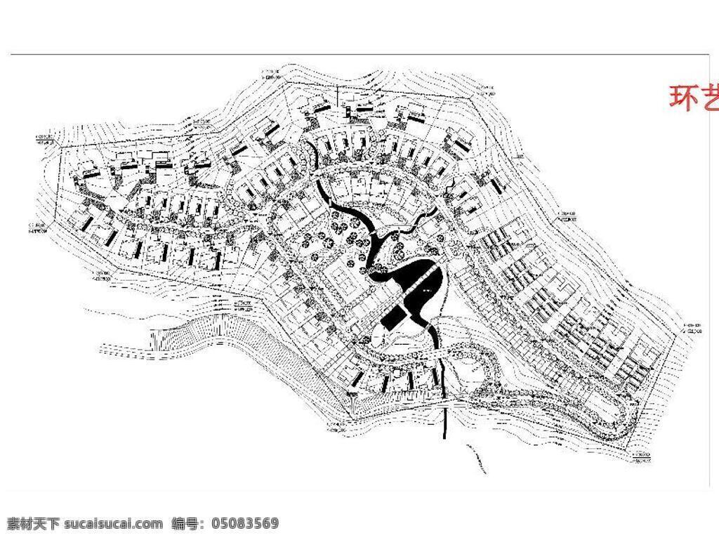 小区规划 cad 图 cad图纸 平面图 施工图 小区设计图 使用面积 cad素材 景观图纸