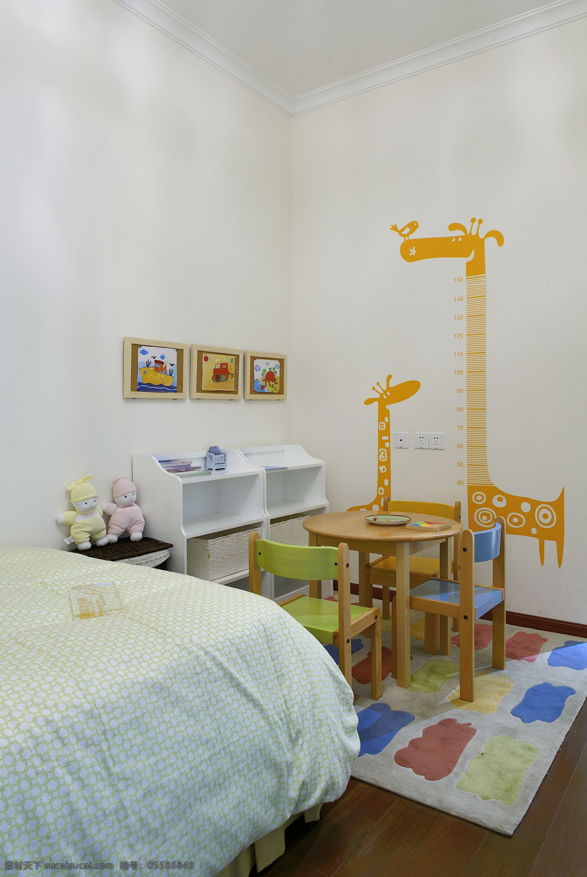现代 简约 可爱 风格 儿童 房 装修 效果图 可爱风格 卧室装修 高清大图 室内设计