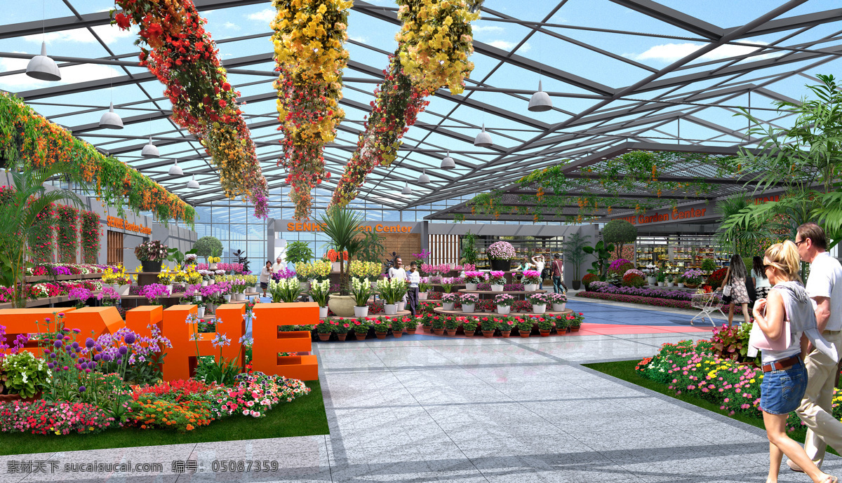 观光农业 大棚 花朵 环境设计 室内设计 蔬菜 花房 温室 家居装饰素材