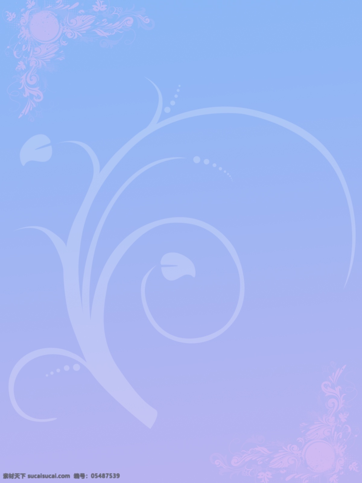 原创 浪漫 印花 背景 原创背景 印花背景 蓝色渐变背景 渐变背景 花纹背景