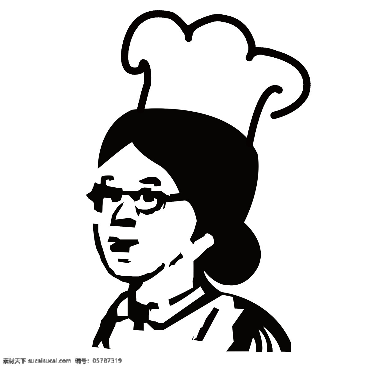 老婆婆 厨师 logo 老奶奶 女厨师 麻辣烫 标志图标 企业 标志