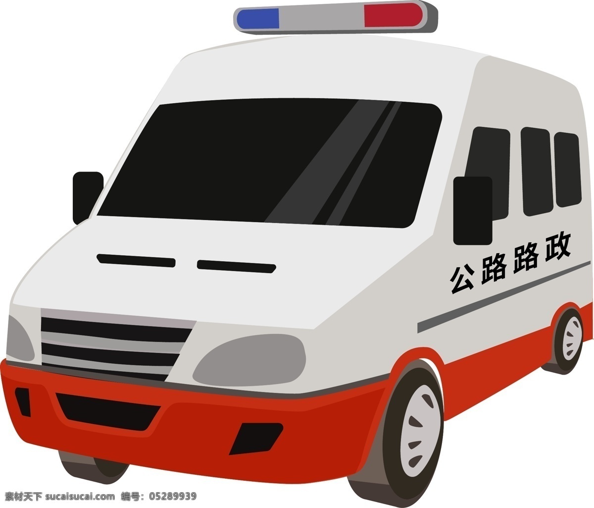 路政车辆 面包车 救援车 救护车 急救车 标志图标 其他图标