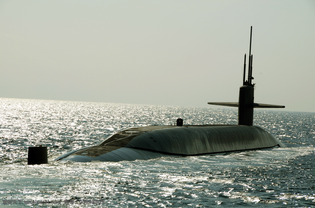 俄亥俄 级 马里兰 号 弹道导弹 核潜艇 潜艇 现代科技 军事武器 摄影图库