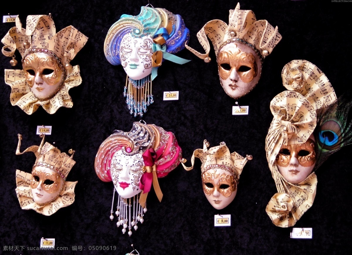 面具 威尼斯面具 意大利文化 奇艺面具 面具玩偶 手工艺 艺术品 文化 美术绘画 文化艺术