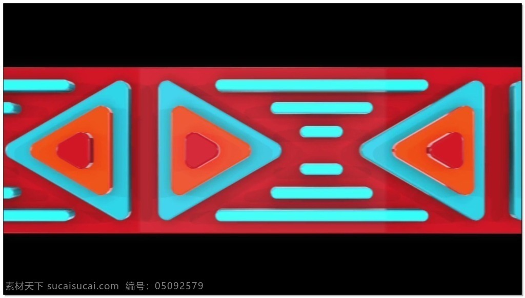 蓝绿色 三角形 视频 高清视频素材 视频素材 动态视频素材 红色 底色 背景