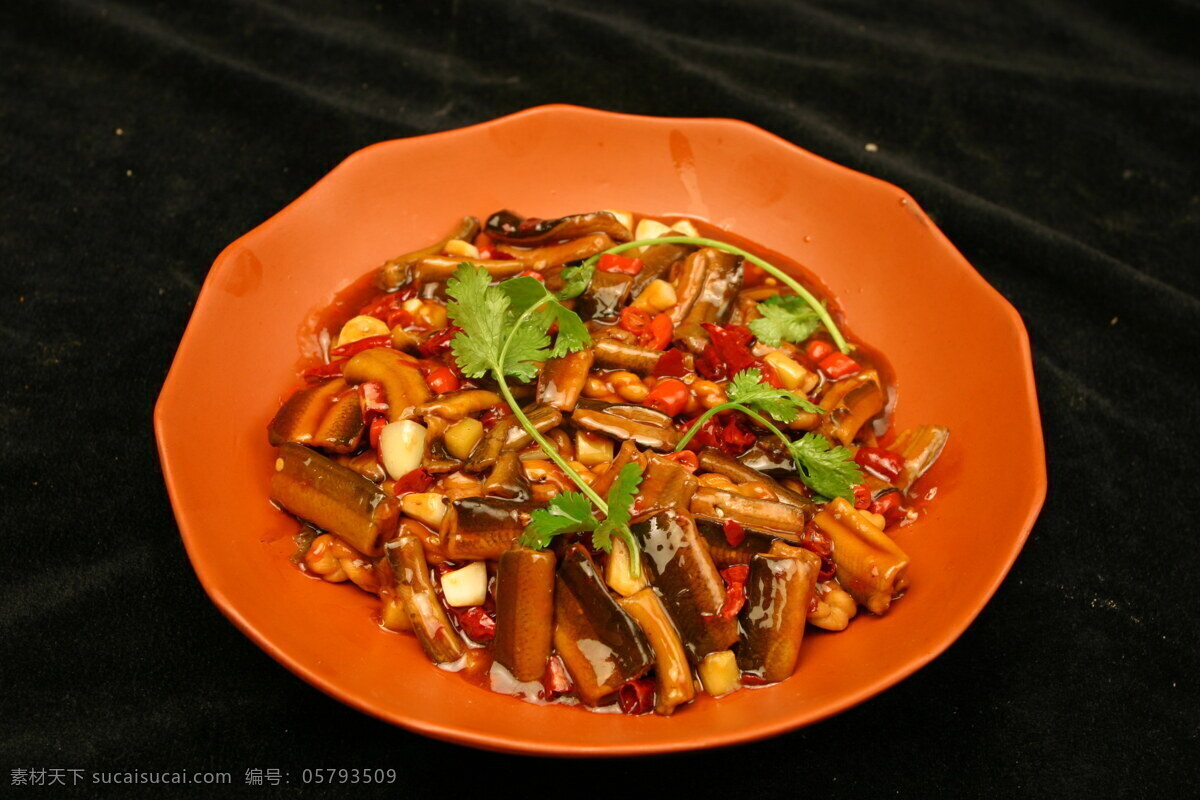 麻花 鳝 片 麻花鳝片 辣椒 鳝鱼 海鲜 美食 食物 菜肴 中华美食 餐饮美食