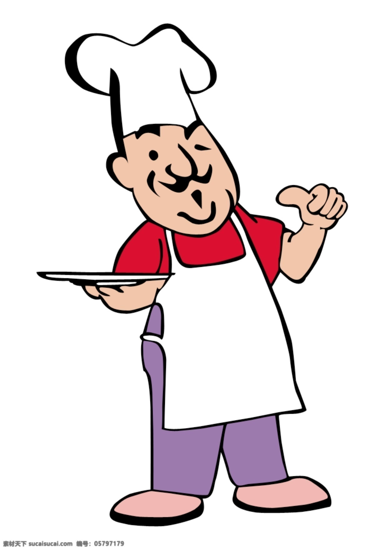 竖 拇指 厨师 卡通 大拇指 动漫 分层 人物 设计素材 托盘 新东方厨师 psd源文件