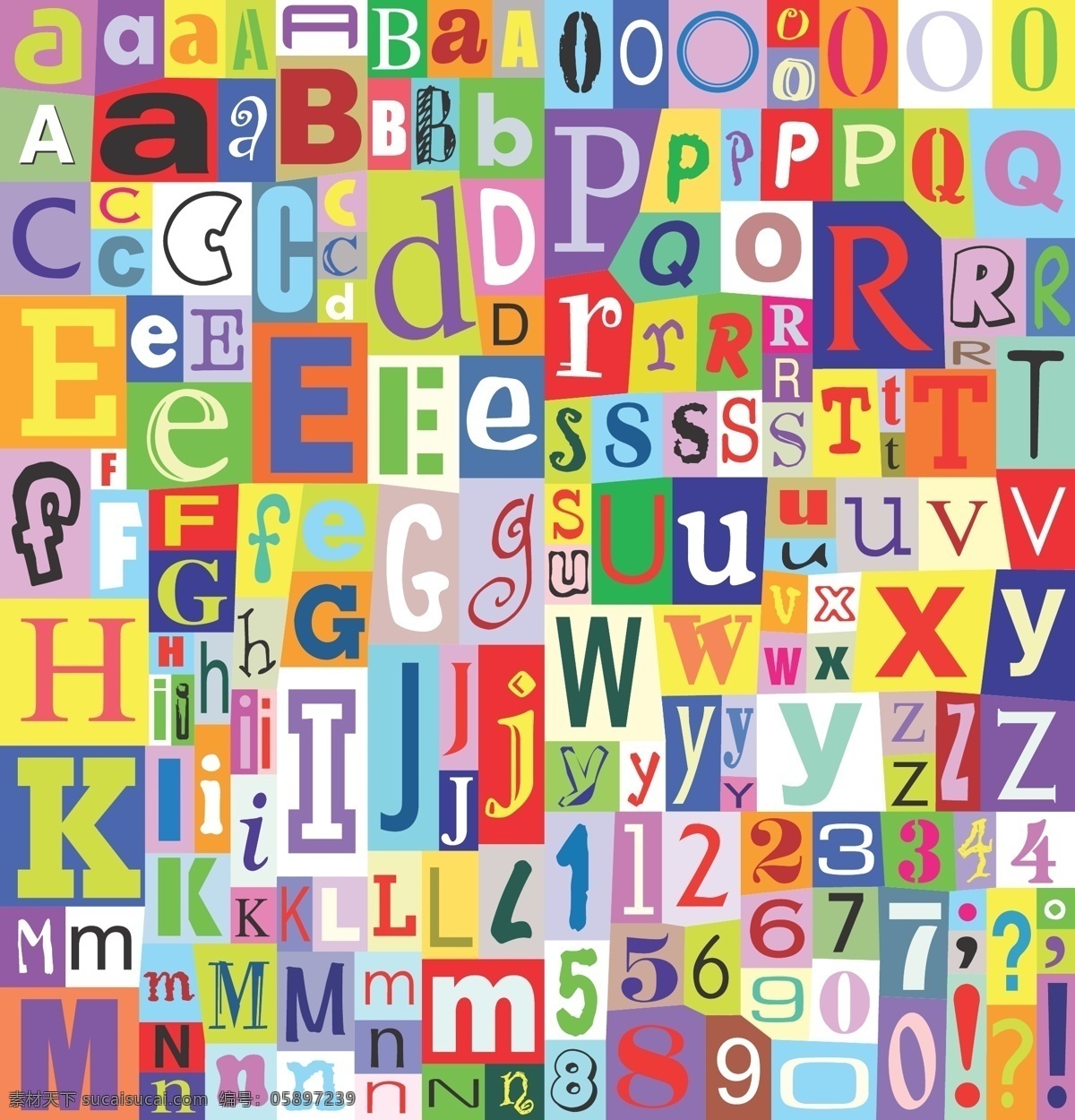 阿拉伯数字 彩色 多种 卡通 拼图 其他设计 数字 字母 数字矢量素材 数字模板下载 英文 彩块 矢量 矢量图 艺术字